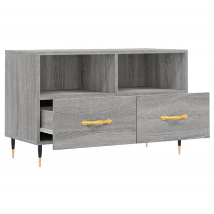 Mobile Porta TV Grigio Sonoma 80x36x50 cm in Legno Multistrato - homemem39