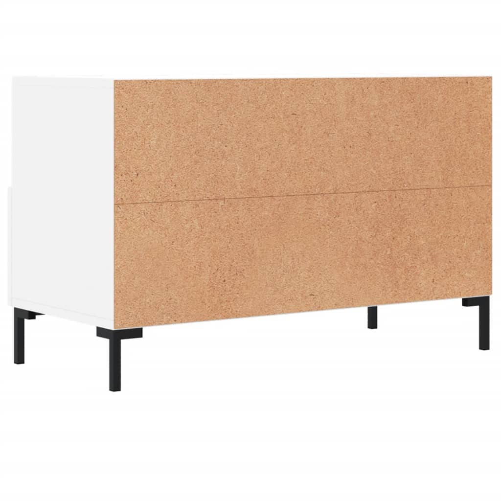 Mobile Porta TV Bianco 80x36x50 cm in Legno Multistrato - homemem39