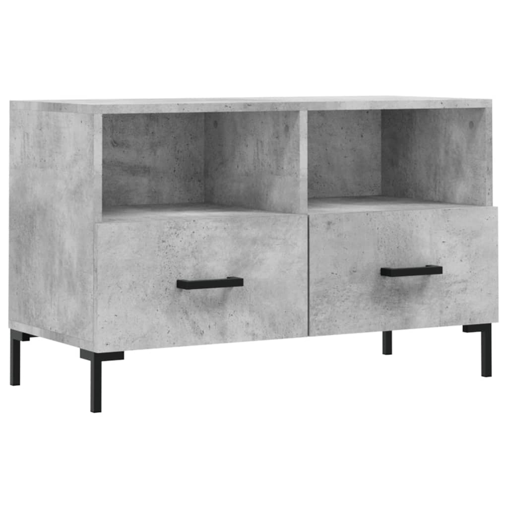 Mobile per TV Grigio Cemento 80x36x50 cm Legno Multistrato - homemem39