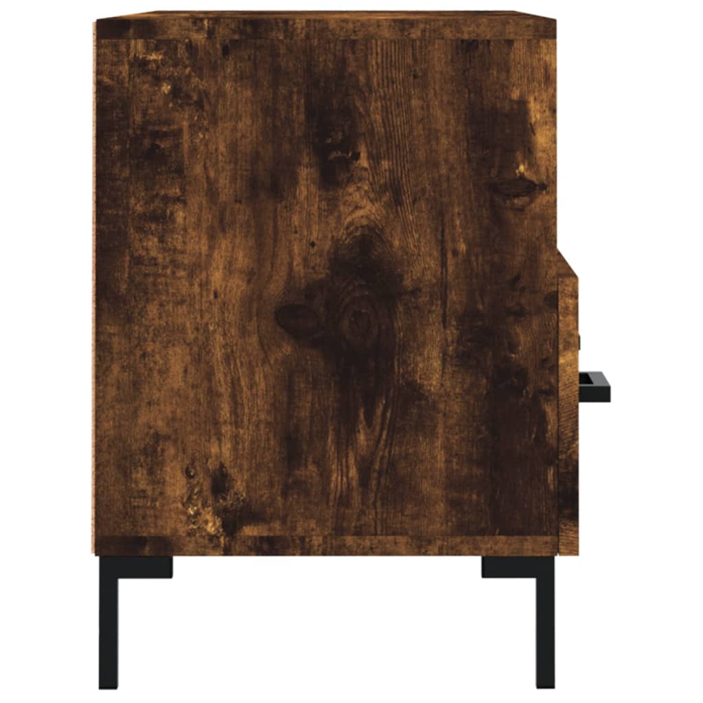 Mobile Porta TV Rovere Fumo 80x36x50 cm in Legno Multistrato - homemem39