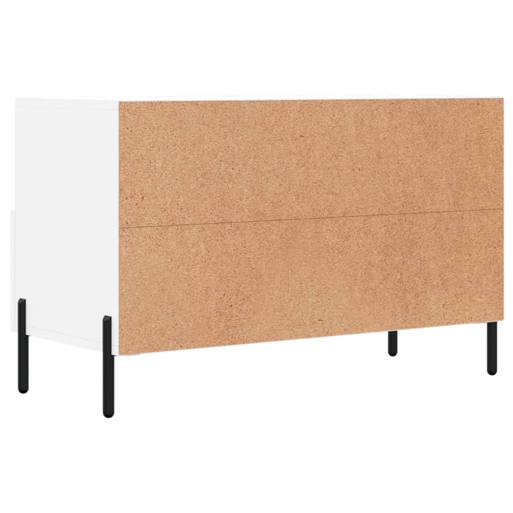 Mobile Porta TV Bianco 80x36x50 cm in Legno Multistrato - homemem39