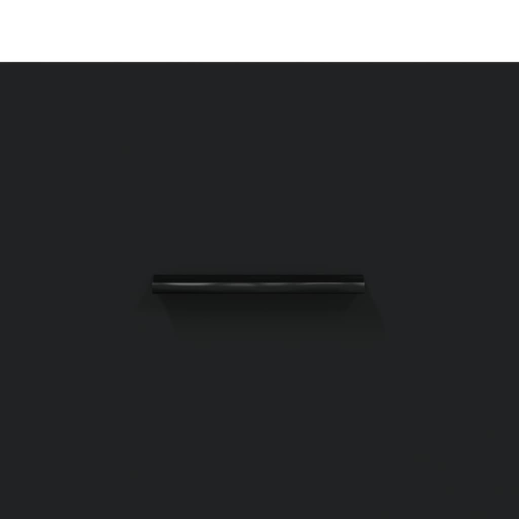 Mobile Porta TV Nero 80x36x50 cm in Legno Multistrato