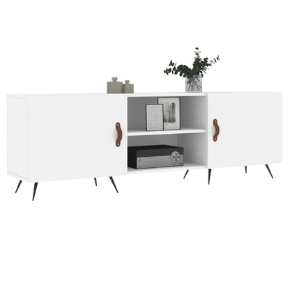Mobile Porta TV Bianco 150x30x50 cm in Legno Multistrato