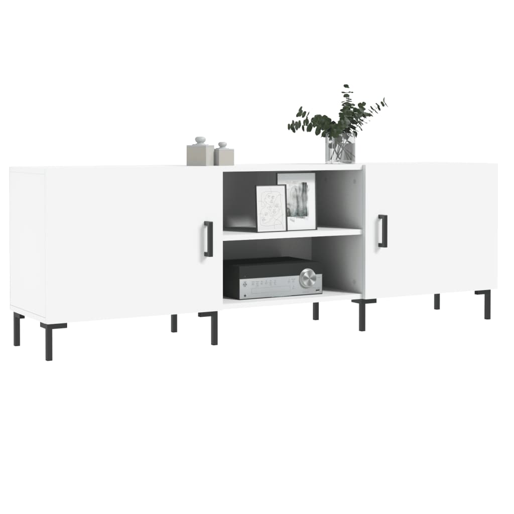Mobile Porta TV Bianco 150x30x50 cm in Legno Multistrato - homemem39