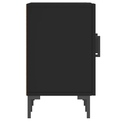 Mobile Porta TV Nero 150x30x50 cm in Legno Multistrato - homemem39