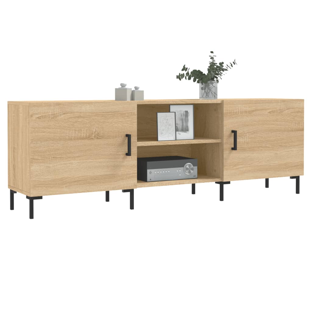 Mobile Porta TV Rovere Sonoma 150x30x50 cm in Legno Multistrato - homemem39