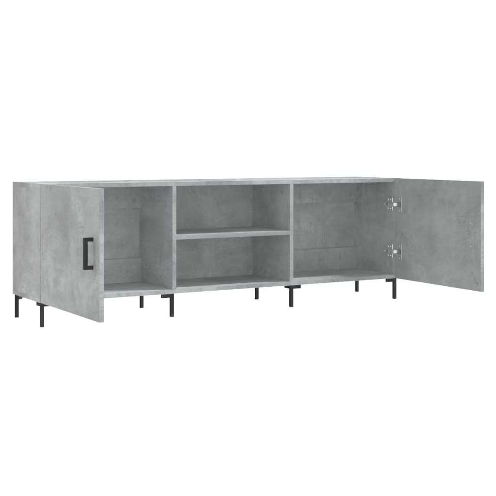 Mobile Porta TV Grigio Cemento 150x30x50cm in Legno Multistrato - homemem39