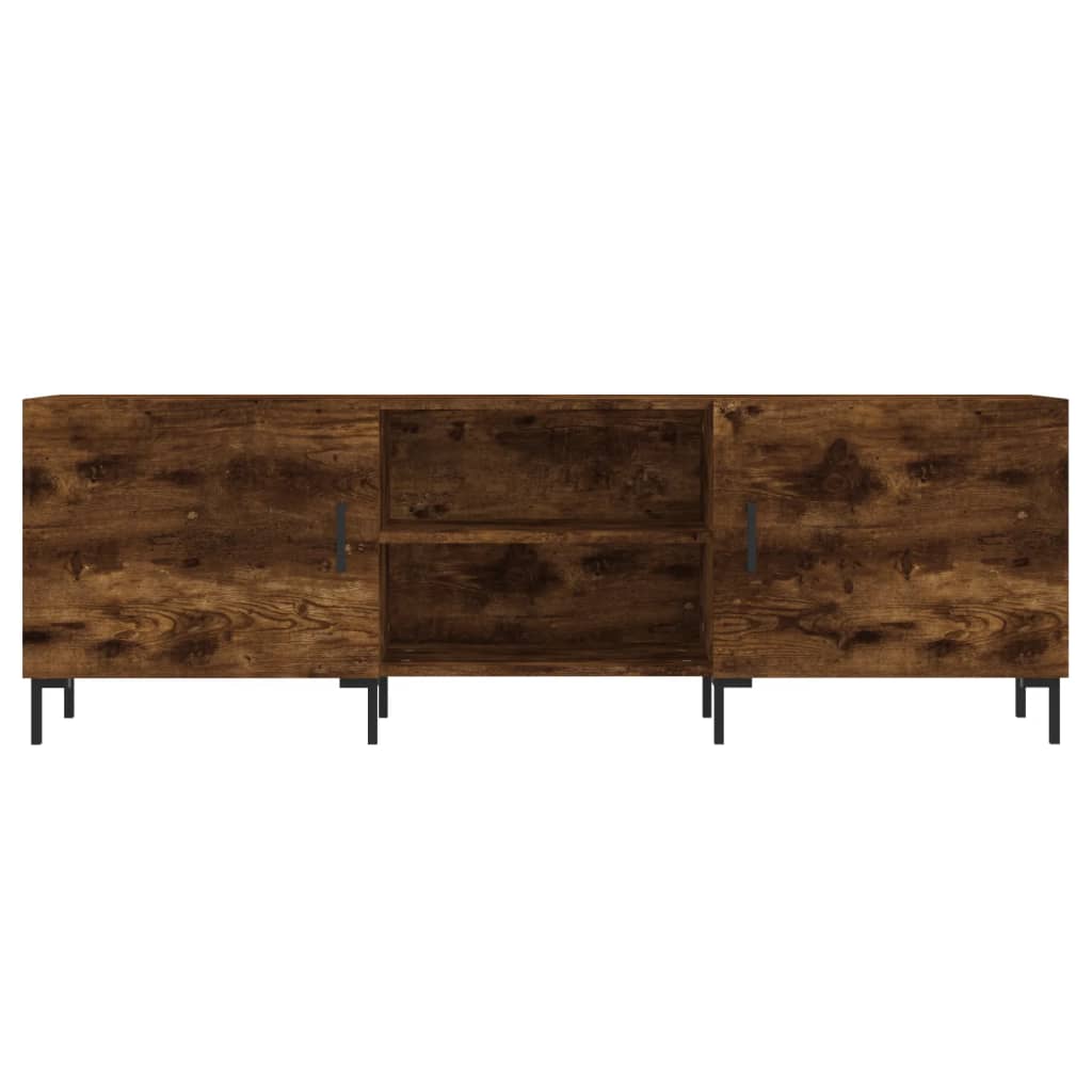 Mobile Porta TV Rovere Fumo 150x30x50 cm in Legno Multistrato - homemem39