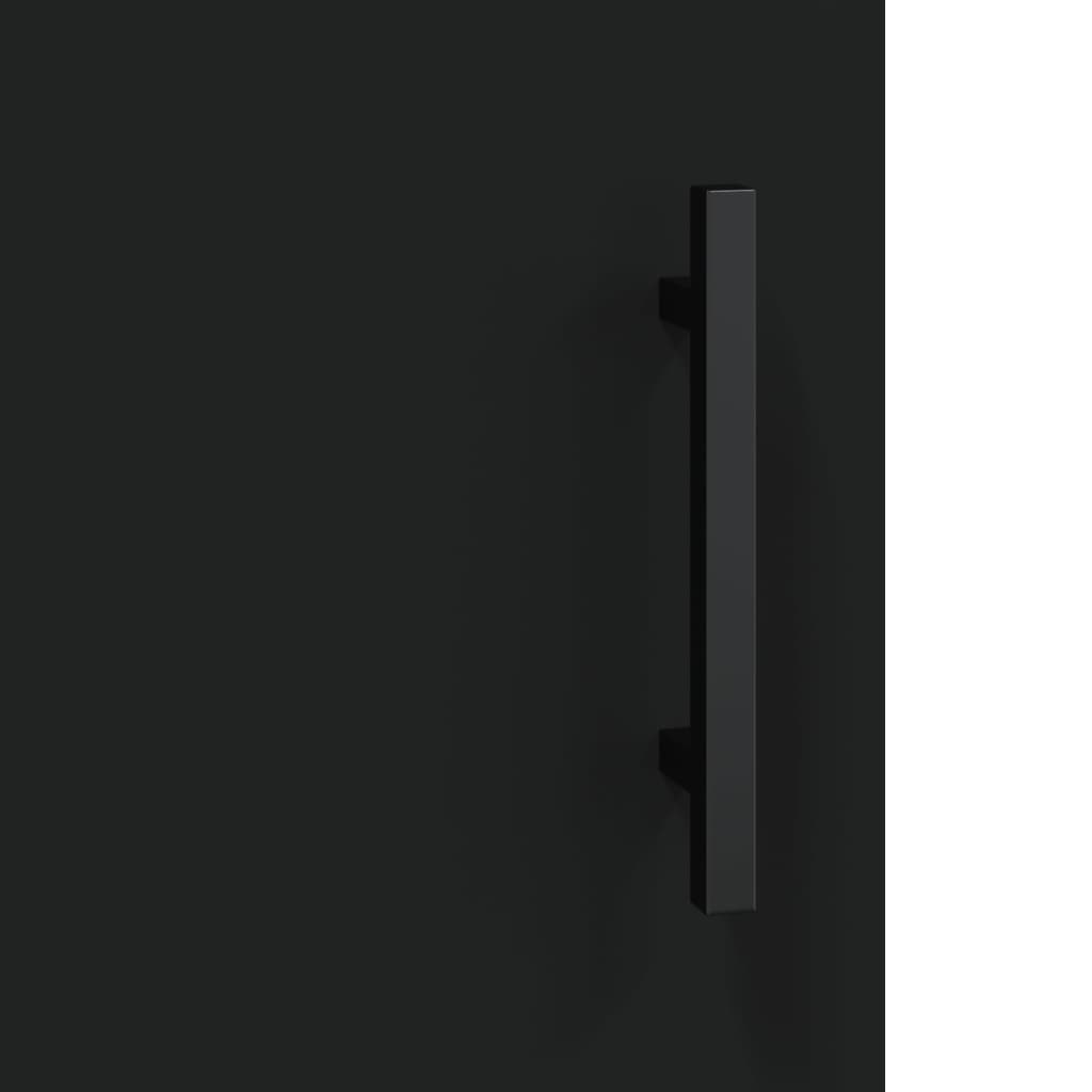 Mobile Porta TV Nero 150x30x50 cm in Legno Multistrato - homemem39