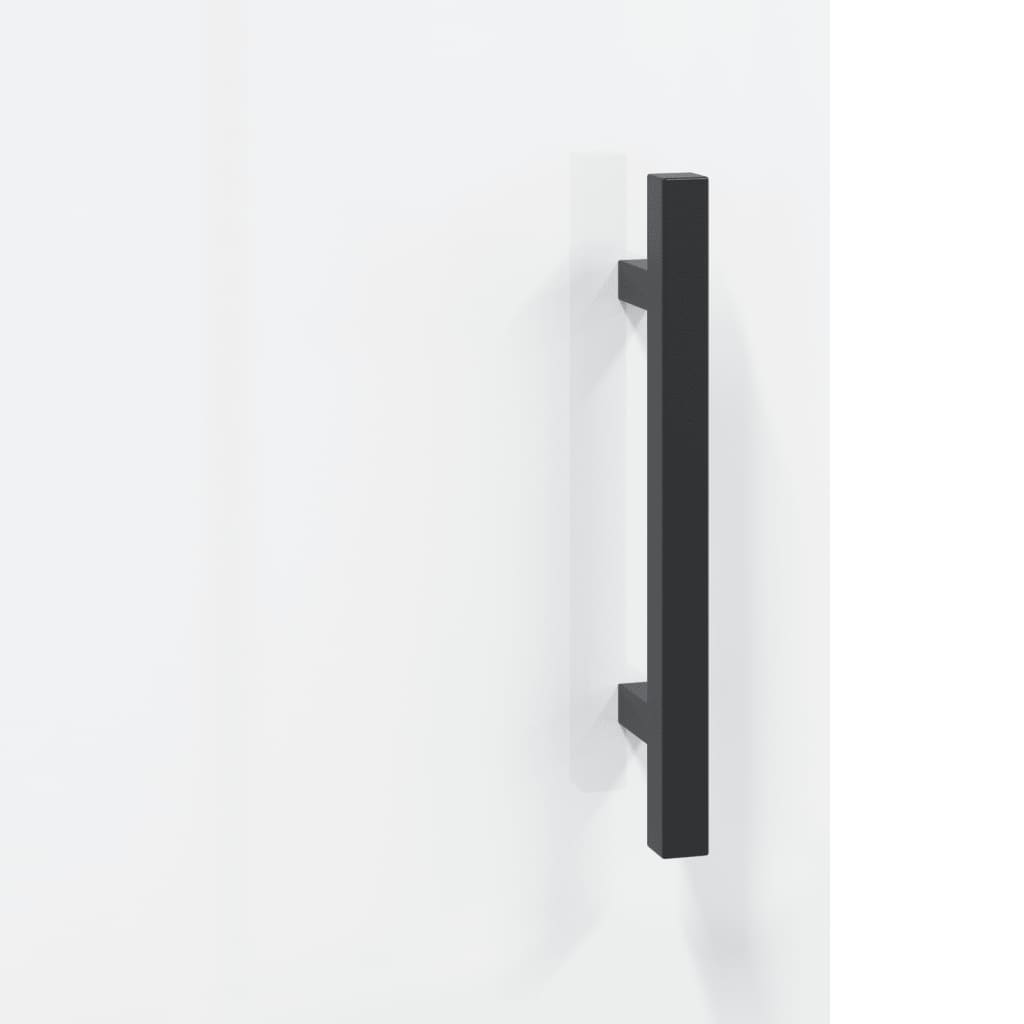 Mobile Porta TV Bianco Lucido 150x30x50 cm in Legno Multistrato - homemem39