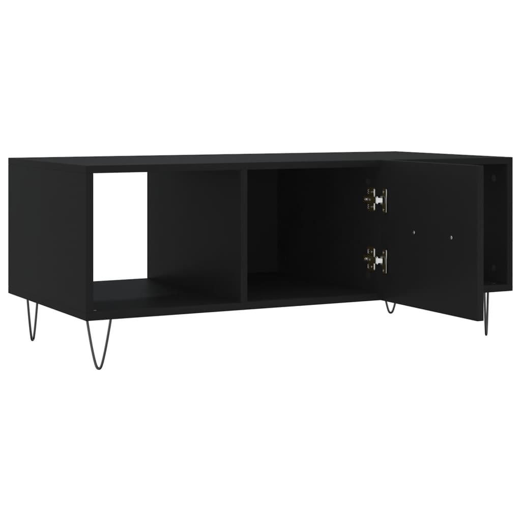 Tavolino da Salotto Nero 102x50x40 cm in Legno Multistrato | homemem39