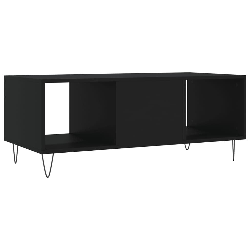 Tavolino da Salotto Nero 102x50x40 cm in Legno Multistrato | homemem39