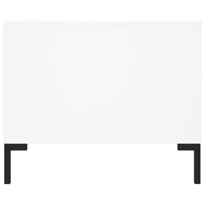Tavolino da Salotto Bianco 102x50x40 cm in Legno Multistrato | homemem39