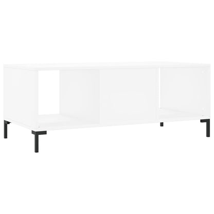 Tavolino da Salotto Bianco 102x50x40 cm in Legno Multistrato | homemem39