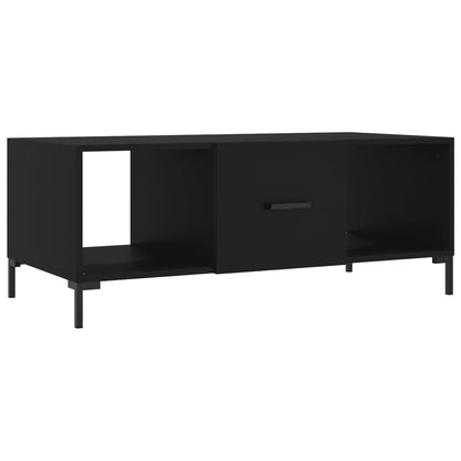 Tavolino da Salotto Nero 102x50x40 cm in Legno Multistrato | homemem39