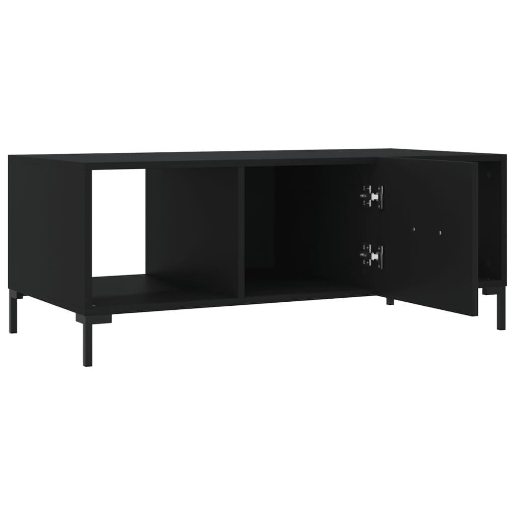Tavolino da Salotto Nero 102x50x40 cm in Legno Multistrato | homemem39