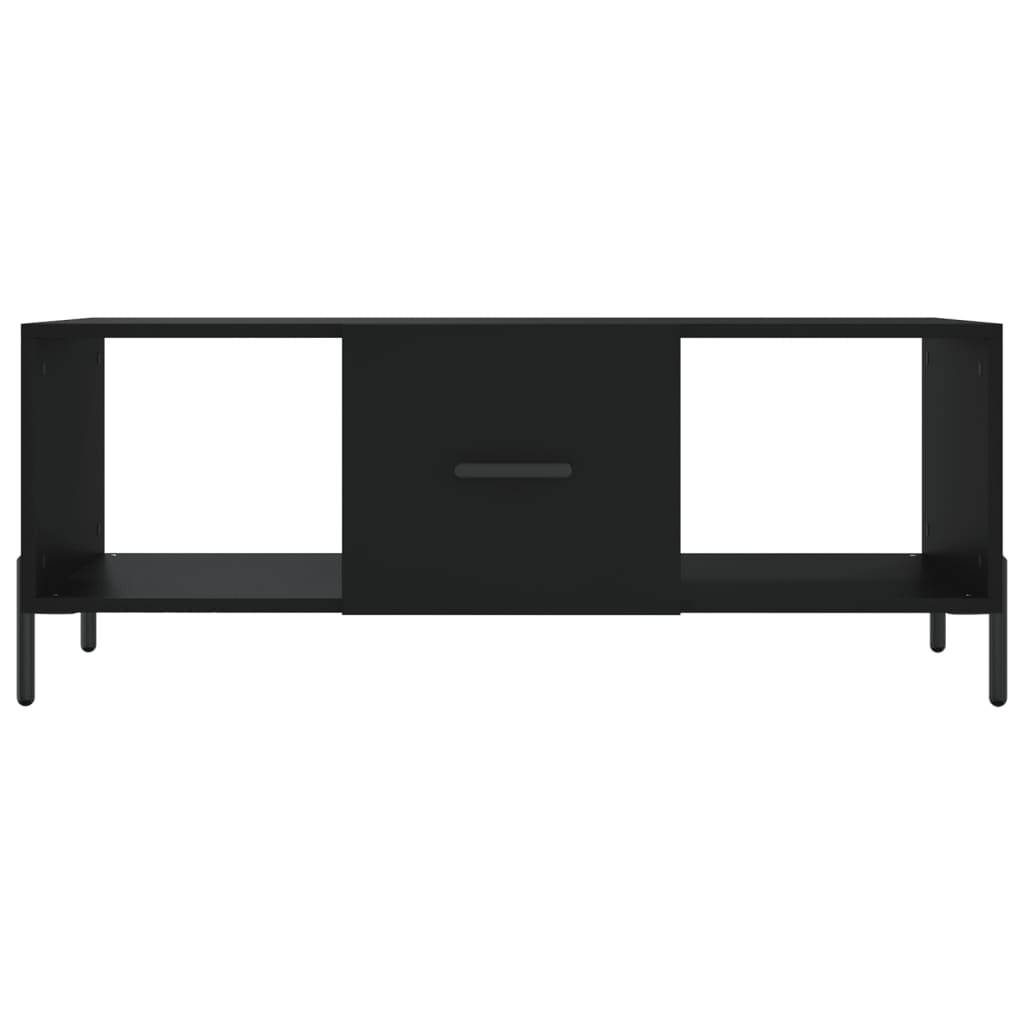 Tavolino da Salotto Nero 102x50x40 cm in Legno Multistrato | homemem39