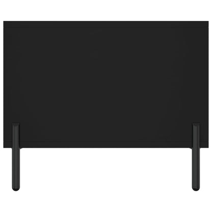 Tavolino da Salotto Nero 102x50x40 cm in Legno Multistrato