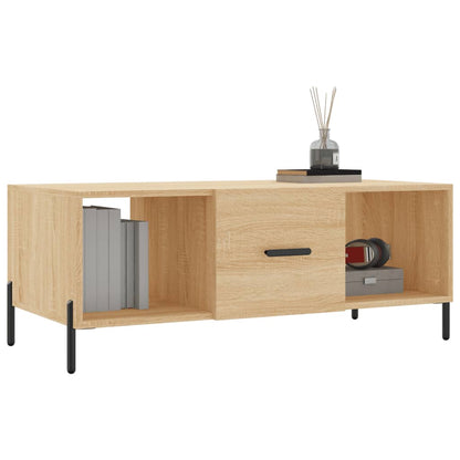 Tavolino da Salotto Rovere Sonoma 102x50x40cm Legno Multistrato | homemem39