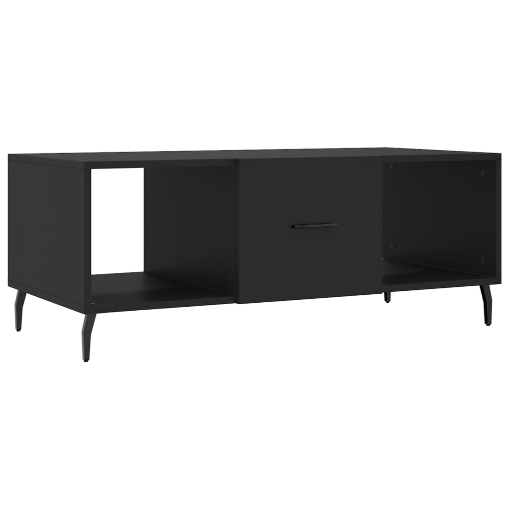 Tavolino da Salotto Nero 102x50x40 cm in Legno Multistrato | homemem39