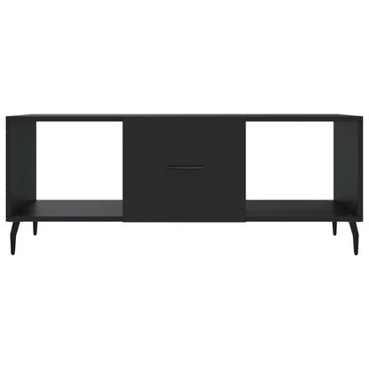 Tavolino da Salotto Nero 102x50x40 cm in Legno Multistrato | homemem39