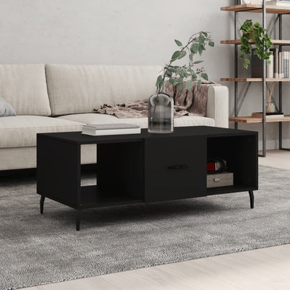 Tavolino da Salotto Nero 102x50x40 cm in Legno Multistrato | homemem39
