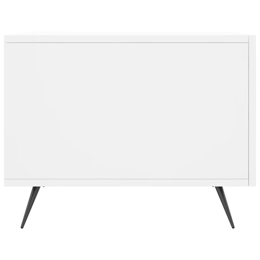 Tavolini da Salotto 2 pz Bianchi 50x50x40 cm Legno Multistrato | homemem39