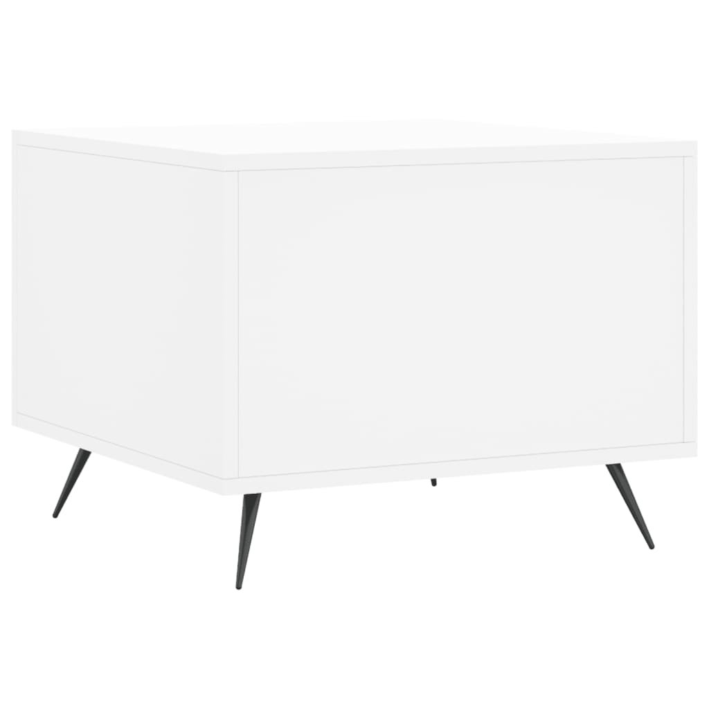 Tavolini da Salotto 2 pz Bianchi 50x50x40 cm Legno Multistrato | homemem39