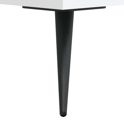 Tavolini da Salotto 2 pz Bianchi 50x50x40 cm Legno Multistrato | homemem39