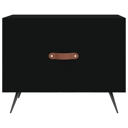 Tavolino da Salotto Nero 50x50x40 cm in Legno Multistrato | homemem39