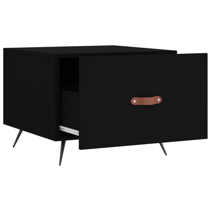 Tavolino da Salotto Nero 50x50x40 cm in Legno Multistrato | homemem39