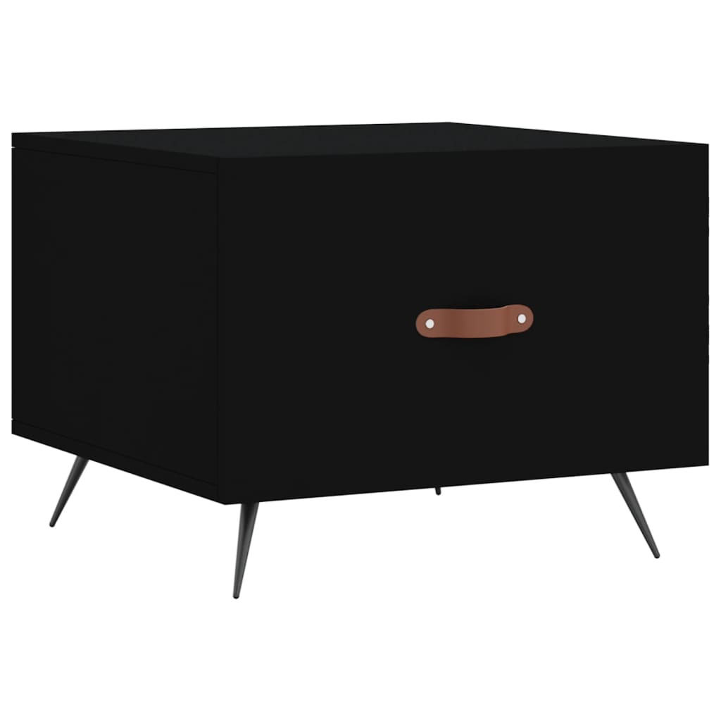 Tavolini da Salotto 2 pz Neri 50x50x40 cm in Legno Multistrato | homemem39