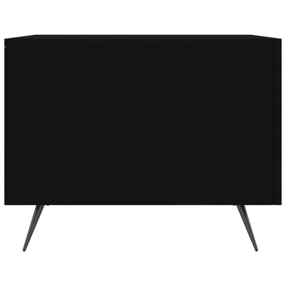 Tavolini da Salotto 2 pz Neri 50x50x40 cm in Legno Multistrato | homemem39