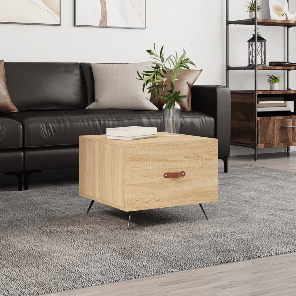 Tavolino da Salotto Rovere Sonoma 50x50x40 cm Legno Multistrato | homemem39