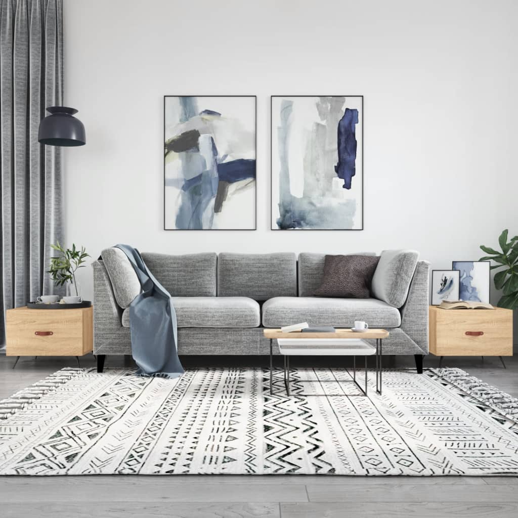 Tavolini Salotto 2pz Rovere Sonoma 50x50x40cm Legno Multistrato | homemem39