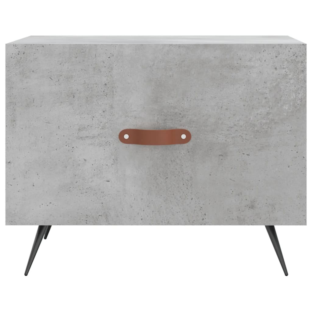 Tavolino Salotto Grigio Cemento 50x50x40 cm Legno Multistrato | homemem39