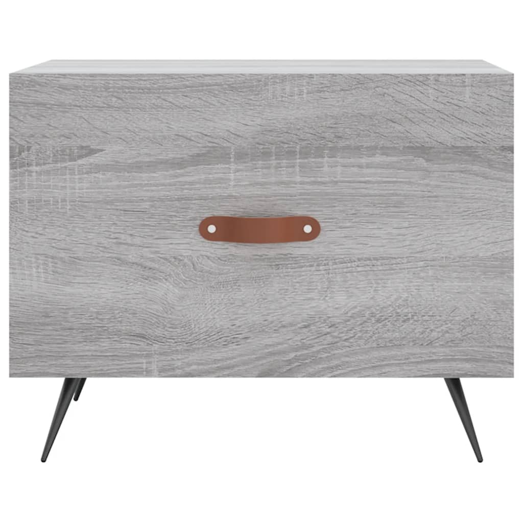 Tavolini Salotto 2pz Grigio Sonoma 50x50x40cm Legno Multistrato