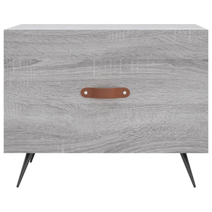 Tavolini Salotto 2pz Grigio Sonoma 50x50x40cm Legno Multistrato