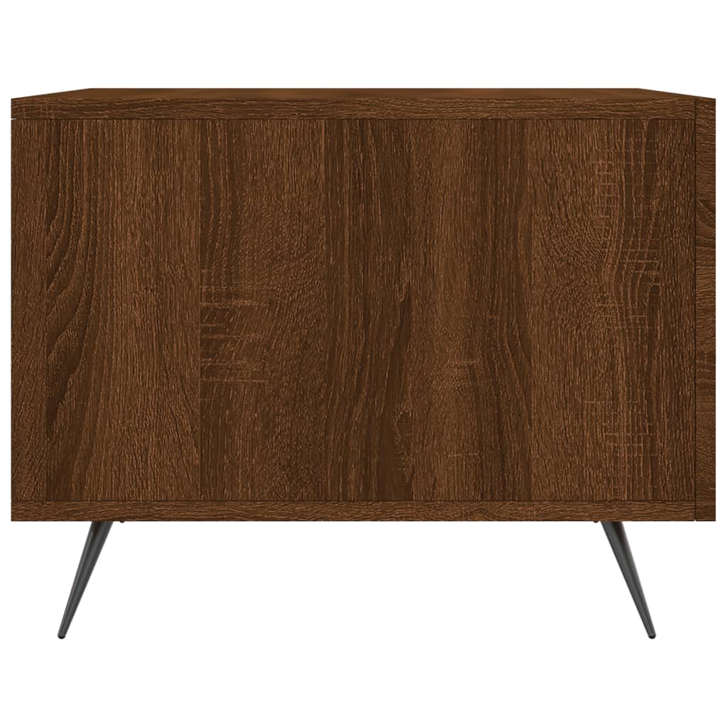 Tavolino da Salotto Rovere Marrone 50x50x40cm Legno Multistrato | homemem39