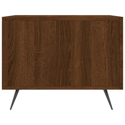Tavolino da Salotto Rovere Marrone 50x50x40cm Legno Multistrato | homemem39
