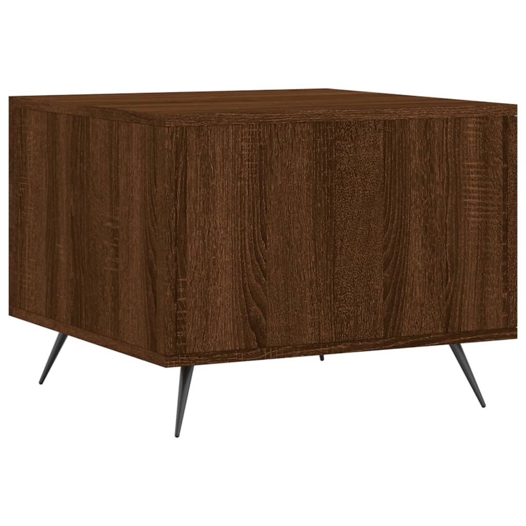 Tavolino da Salotto Rovere Marrone 50x50x40cm Legno Multistrato | homemem39