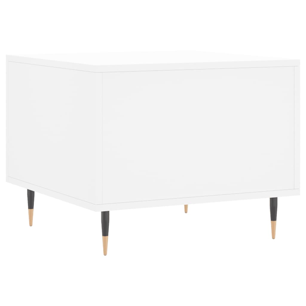 Tavolini da Salotto 2 pz Bianchi 50x50x40 cm Legno Multistrato | homemem39