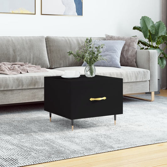 Tavolino da Salotto Nero 50x50x40 cm in Legno Multistrato | homemem39