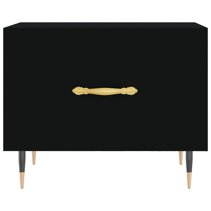 Tavolini da Salotto 2 pz Neri 50x50x40 cm in Legno Multistrato | homemem39