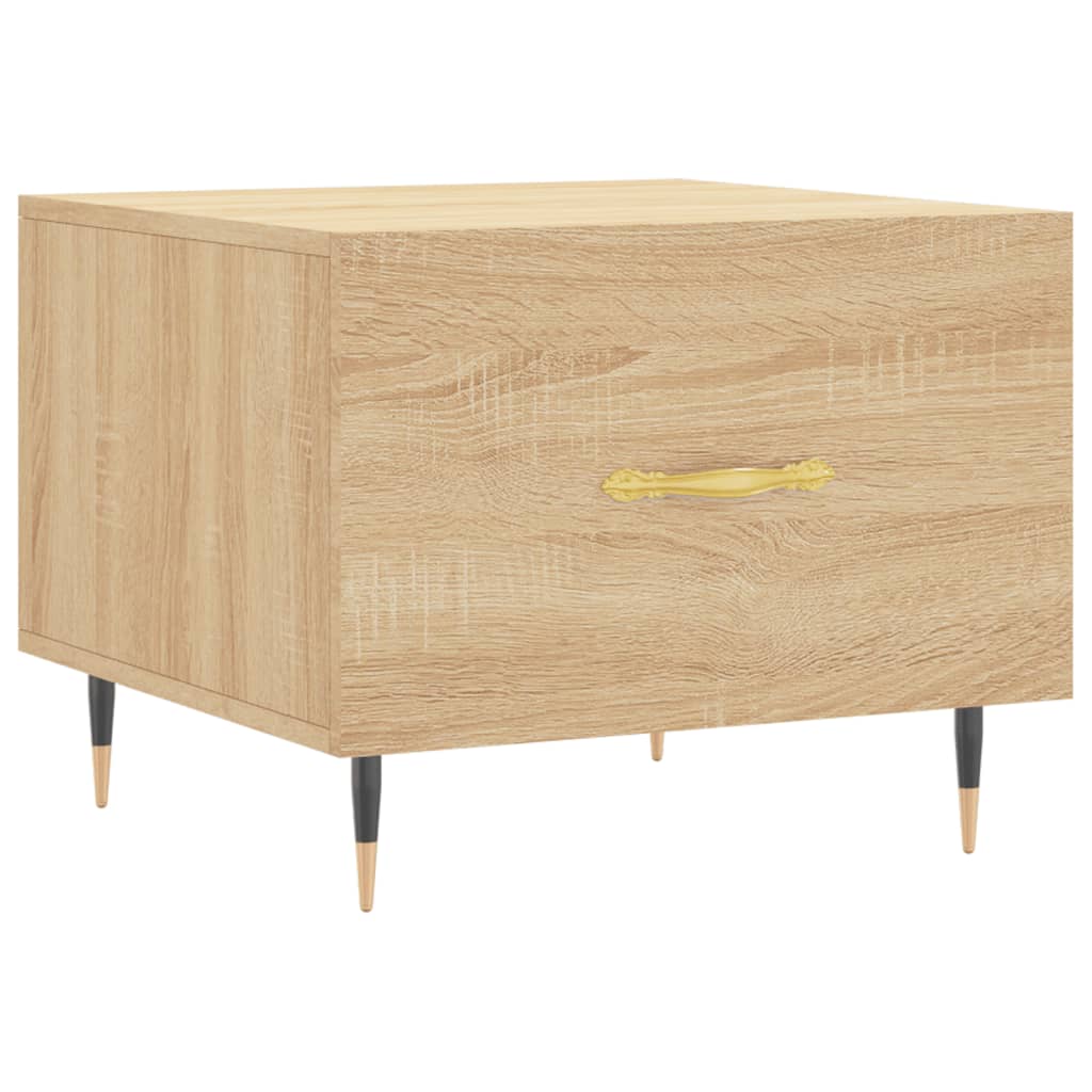 Tavolini Salotto 2pz Rovere Sonoma 50x50x40cm Legno Multistrato | homemem39