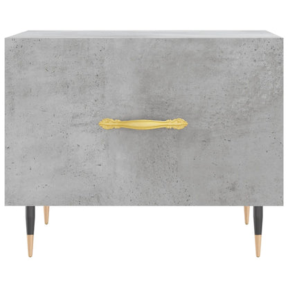 Tavolino Salotto Grigio Cemento 50x50x40 cm Legno Multistrato