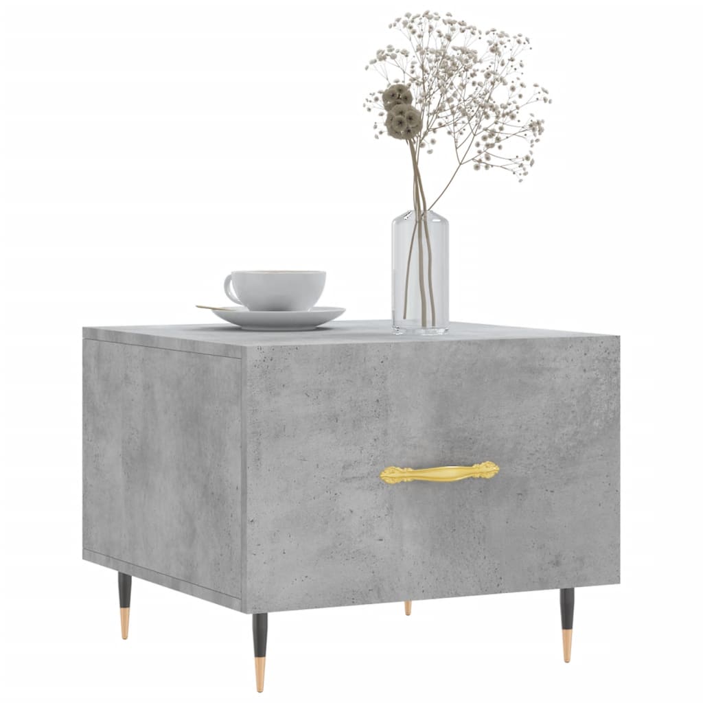 Tavolini Salotto 2pz Grigio Cemento 50x50x40 Legno Multistrato | homemem39