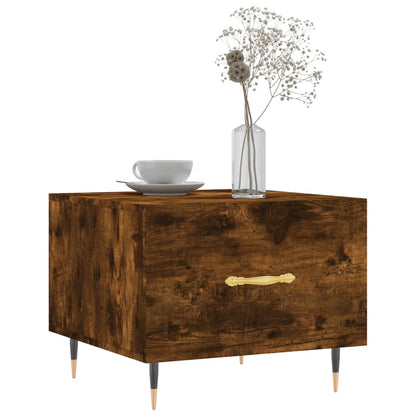 Tavolini Salotto 2 pz Rovere Fumo 50x50x40cm Legno Multistrato | homemem39