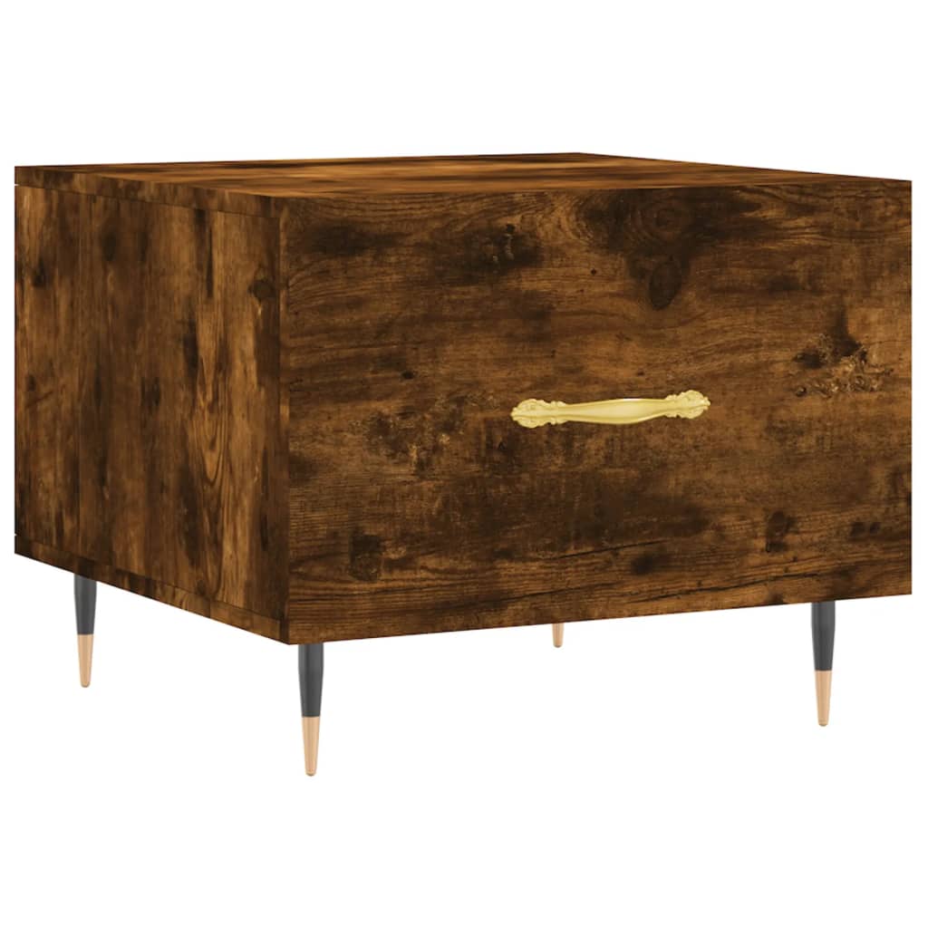 Tavolini Salotto 2 pz Rovere Fumo 50x50x40cm Legno Multistrato | homemem39