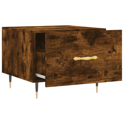 Tavolini Salotto 2 pz Rovere Fumo 50x50x40cm Legno Multistrato | homemem39